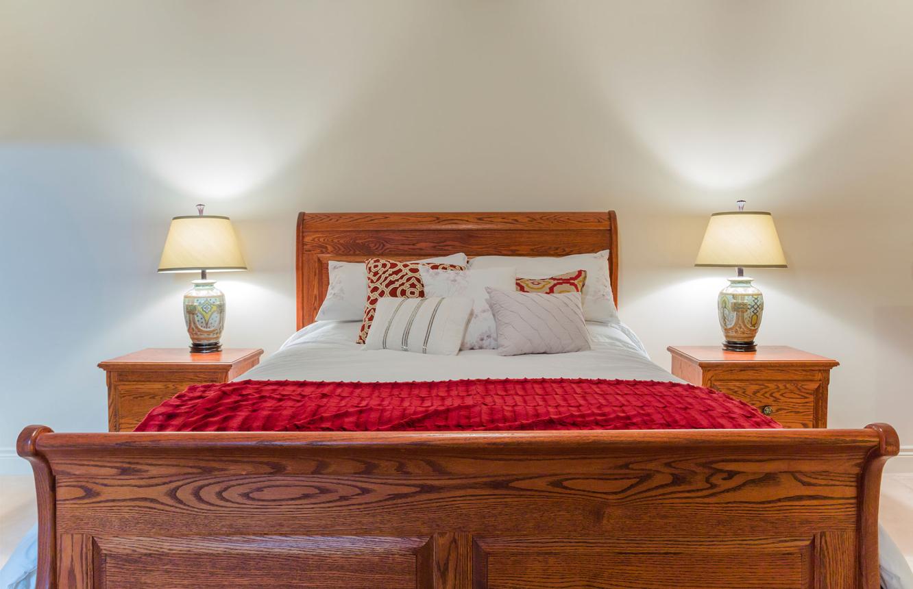 43.	Wooden Sleigh Bed Frame