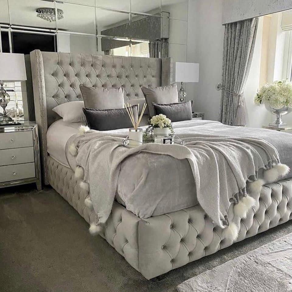Aura Wingback Bed